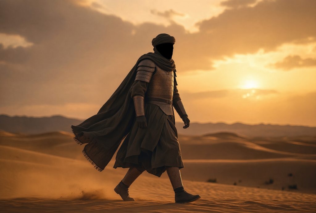 soldierwalkingondesert